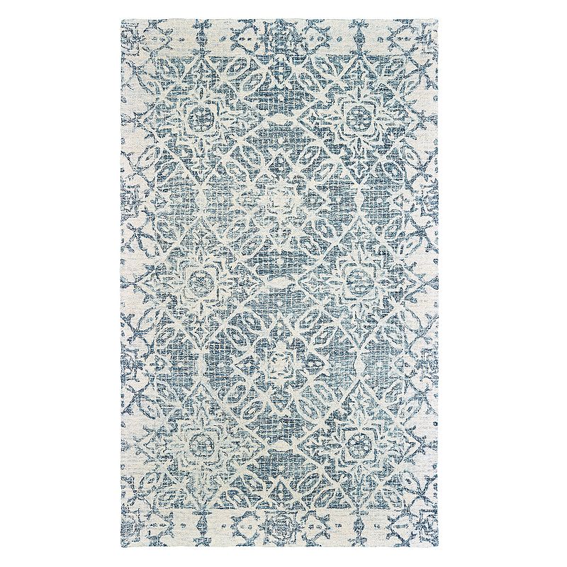 StyleHaven Tori Faded Medallions Rug, Blue, 5X8 Ft