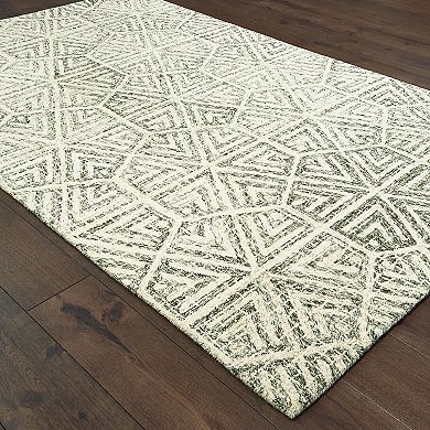 StyleHaven Tori Faded Geometric Lattice Rug