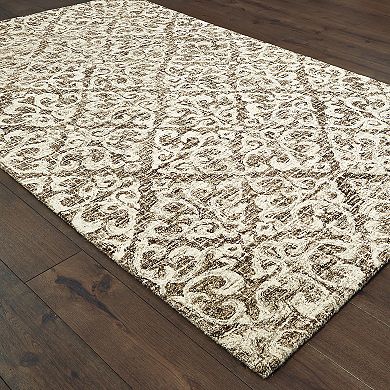StyleHaven Tori Faded Floral Lattice Rug