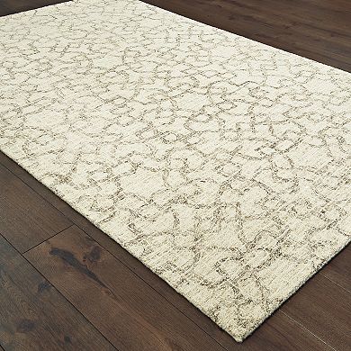 StyleHaven Tori Faded Geometric Lattice Rug