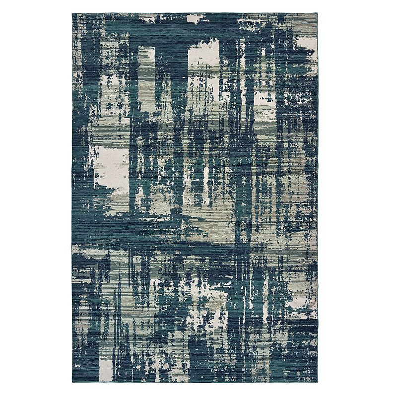 StyleHaven Modesto Abstract Etchings Rug, Blue, 6.5X9.5 Ft