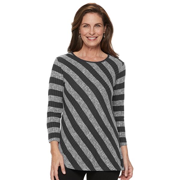 Women's Cathy Daniels Lightweight Striped Sweater