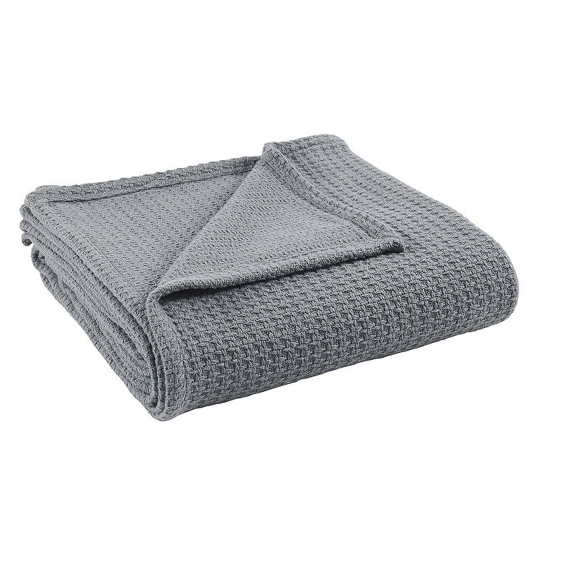 Allure Elements Thermal Waffle Weave Blanket, Grey, Twin