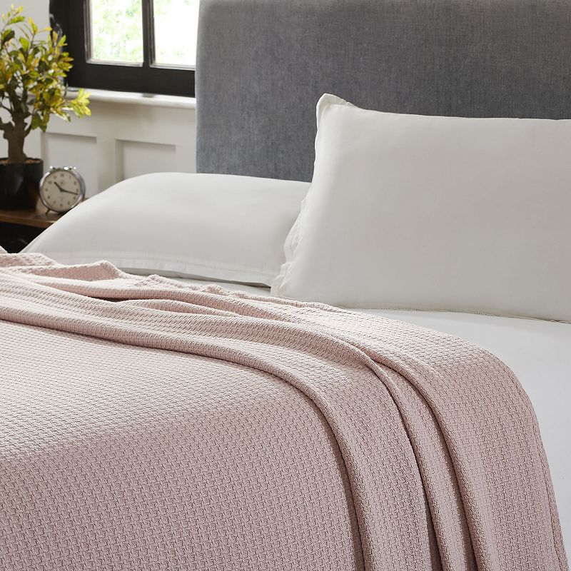 Allure Elements Thermal Waffle Weave Blanket, Pink, Queen