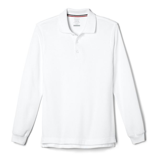 French Toast Boys Long-Sleeve Pique Polo Shirt 