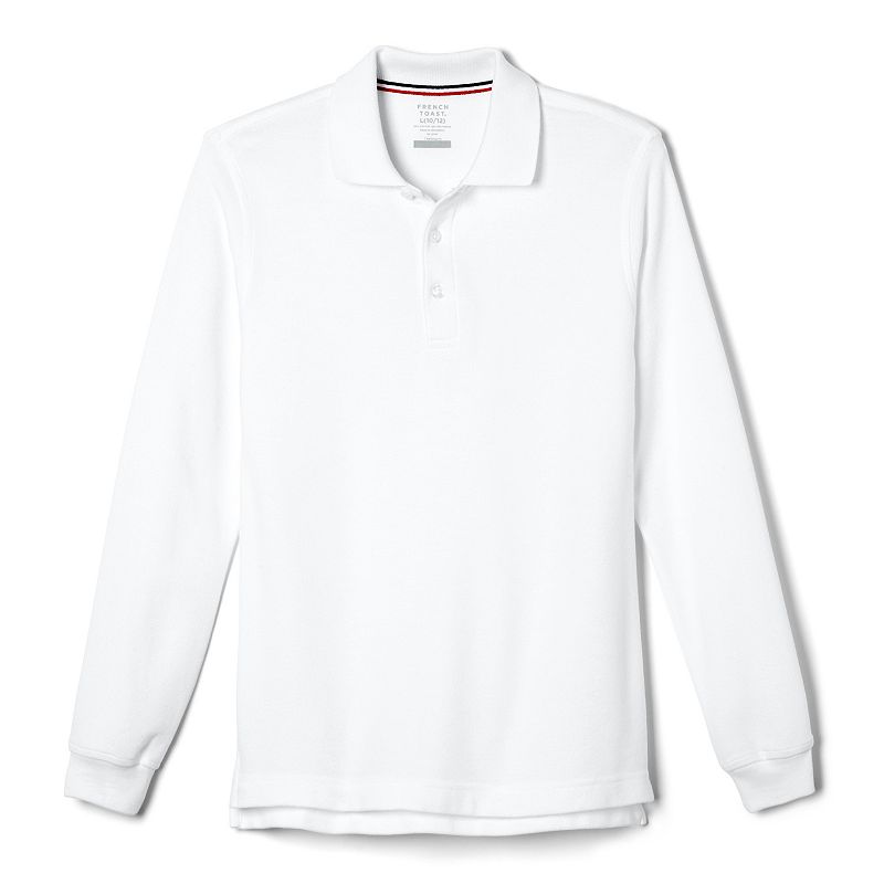 Boys 4-20 French Toast School Uniform Long-Sleeve Pique Polo, Boys, Size: 