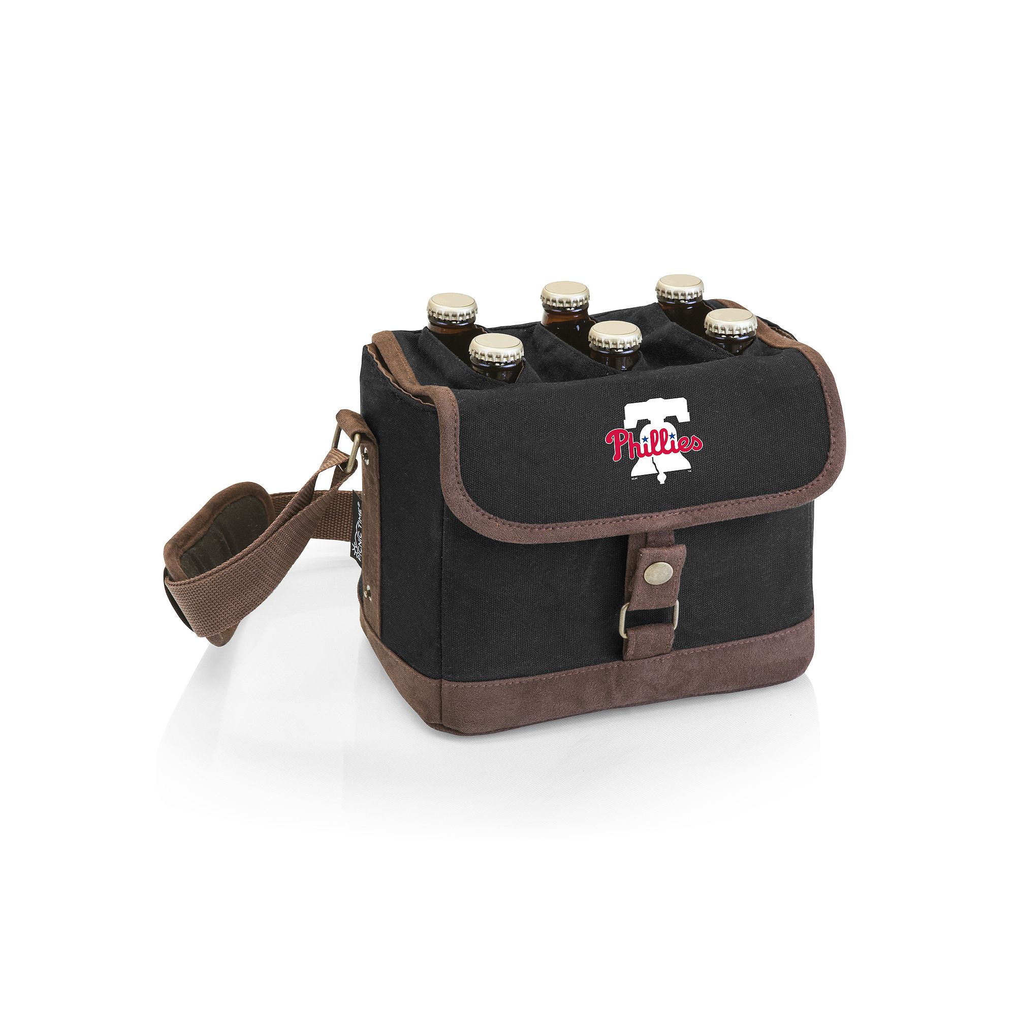 Philadelphia Phillies Beer Caddy Cooler Tote with Opener, Black