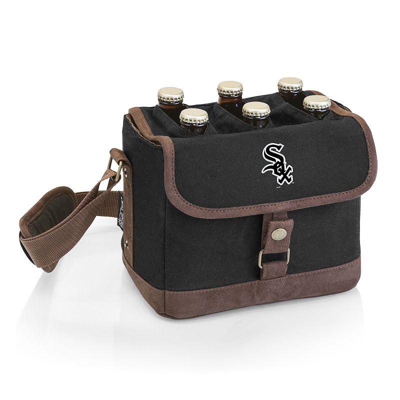 Chicago White Sox Beer Caddy Cooler Tote with Opener, Black