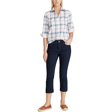 Women's Chaps 4-Way Stretch Slim-Cut Capri Jeans