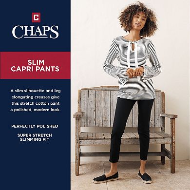 Women's Chaps Twill Capri Pants