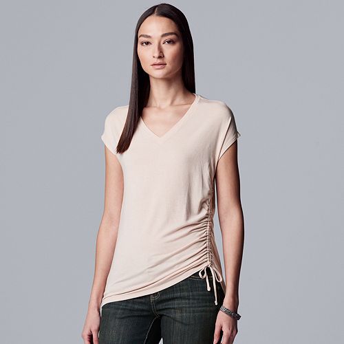 Women's Simply Vera Vera Wang Everyday Movement SideDrawstring Tee