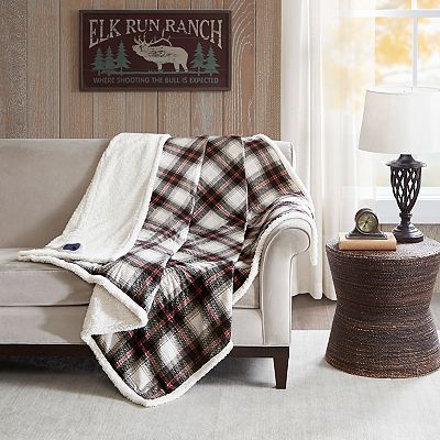 Woolrich Oversized Faux Mink Berber Electric Heated Throw Blanket