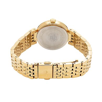 Bulova Crystal Accent Watch & Lariat Bracelet Set - 98D147