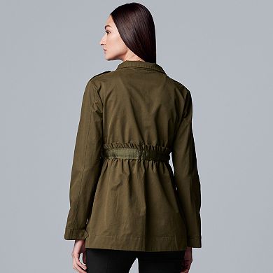 Women's Simply Vera Vera Wang Drawstring Utility Jacket