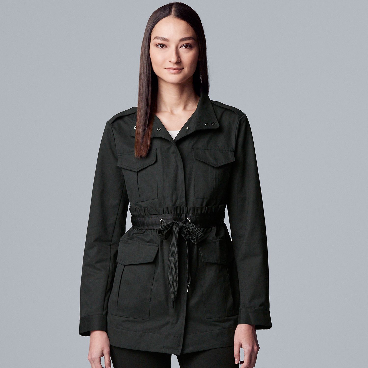 Veste Zip Grise Simply Vera Wang Pour Femme - Taille S - Occasion Comme Neuve