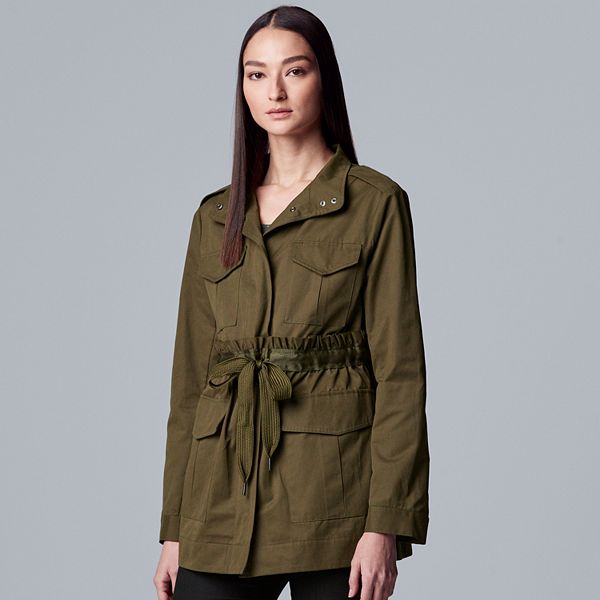 Women's Simply Vera Vera Wang Drawstring Utility Jacket