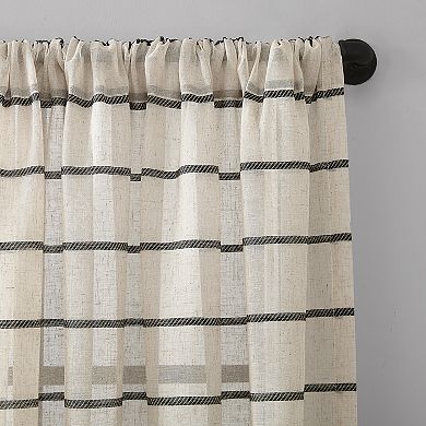 Clean Window Twill Stripe Anti-Dust Window Curtains