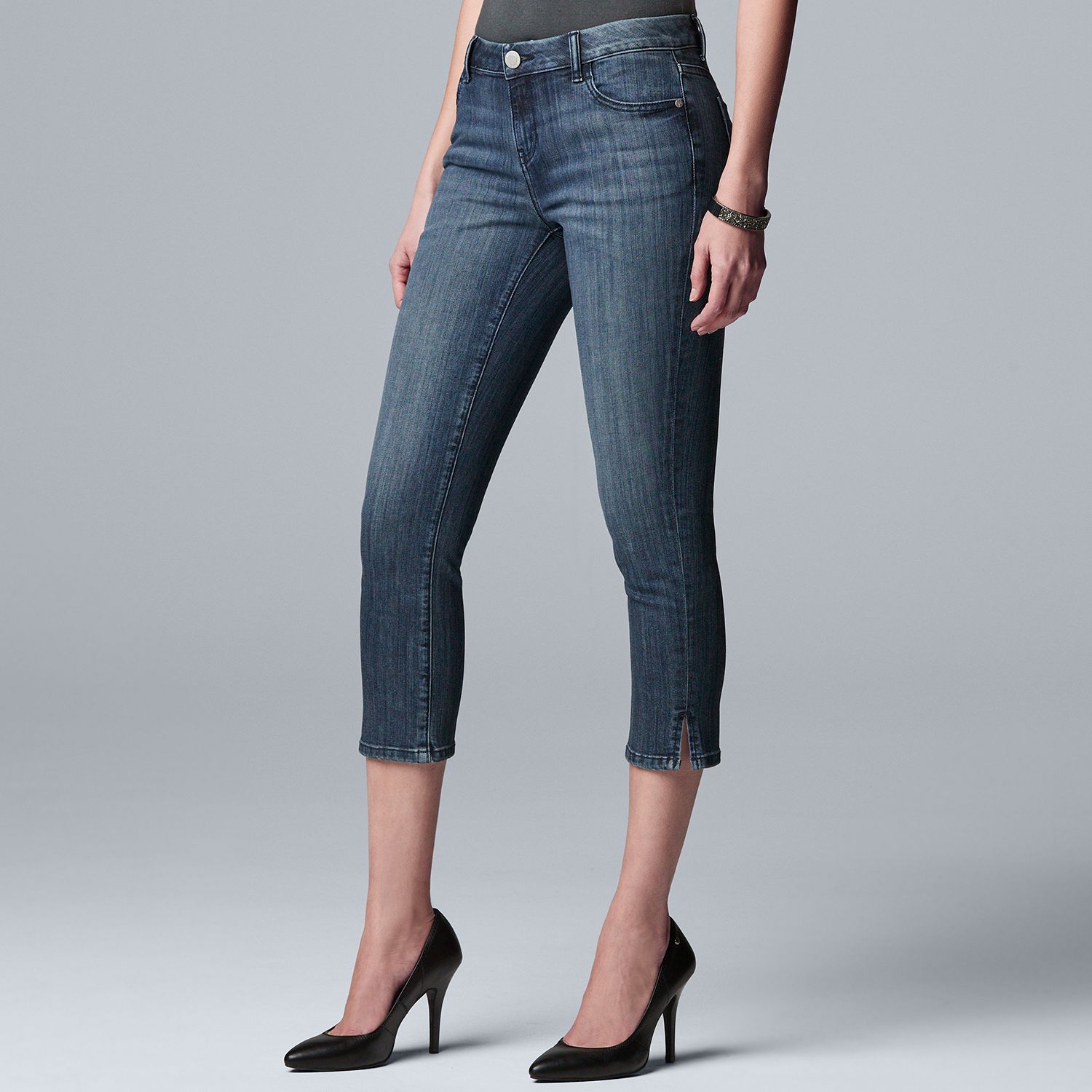 kohls vera wang capri jeans