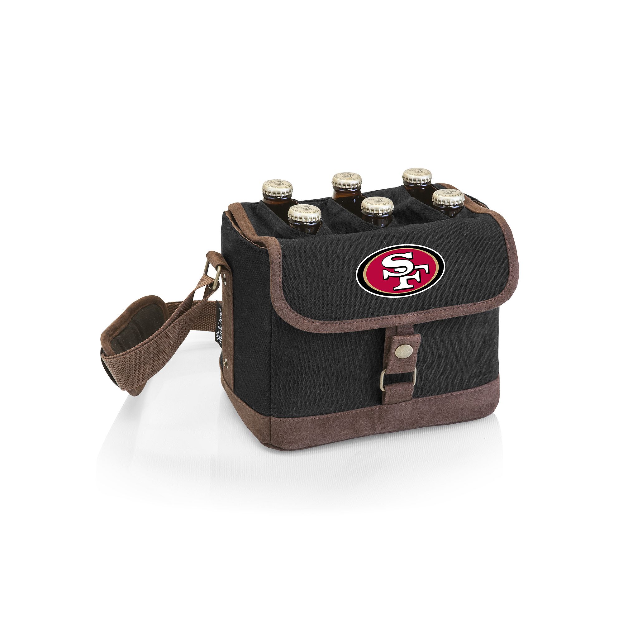 San Francisco 49ers Beer Caddy Cooler Tote, Black