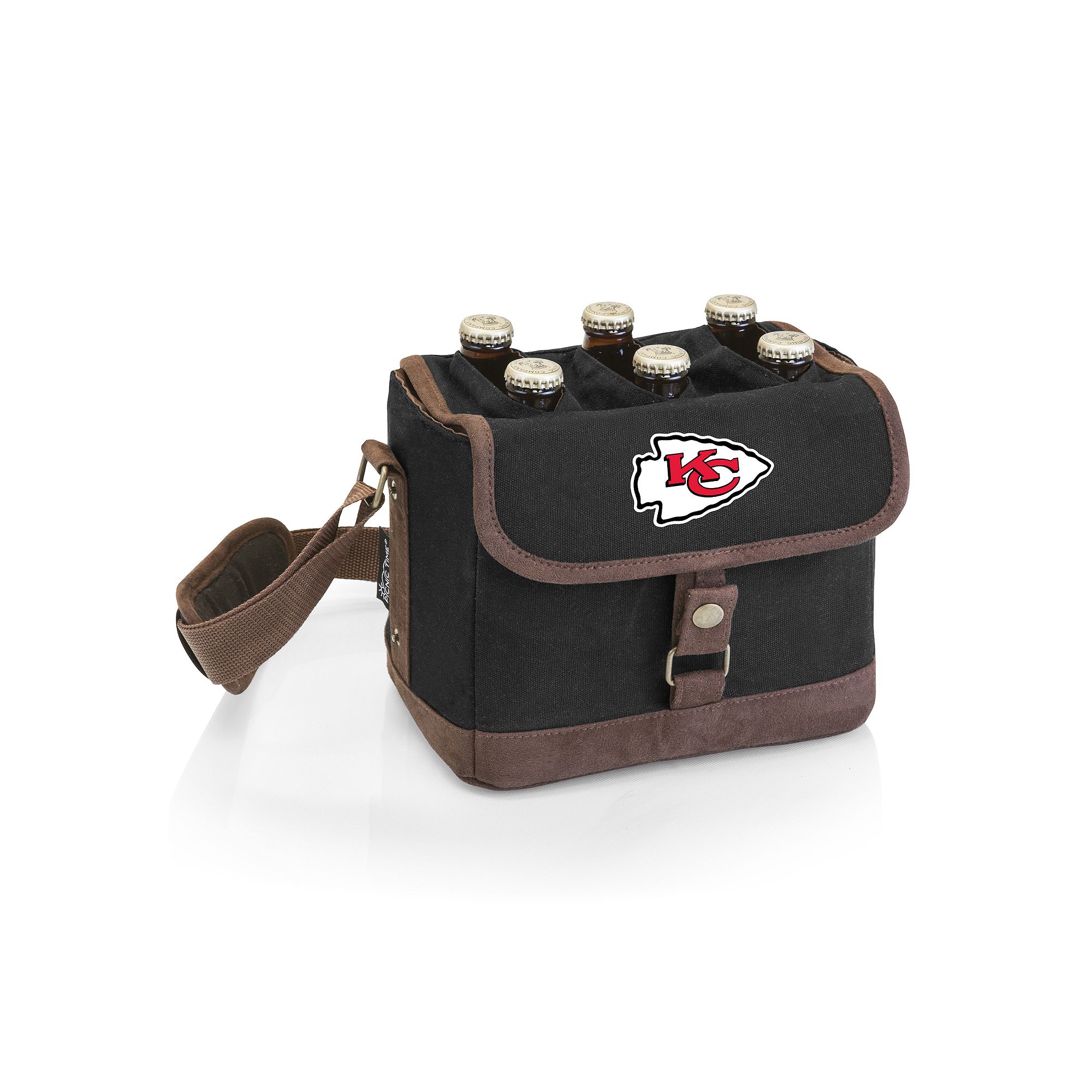Kansas City Chiefs Beer Caddy Cooler Tote, Black