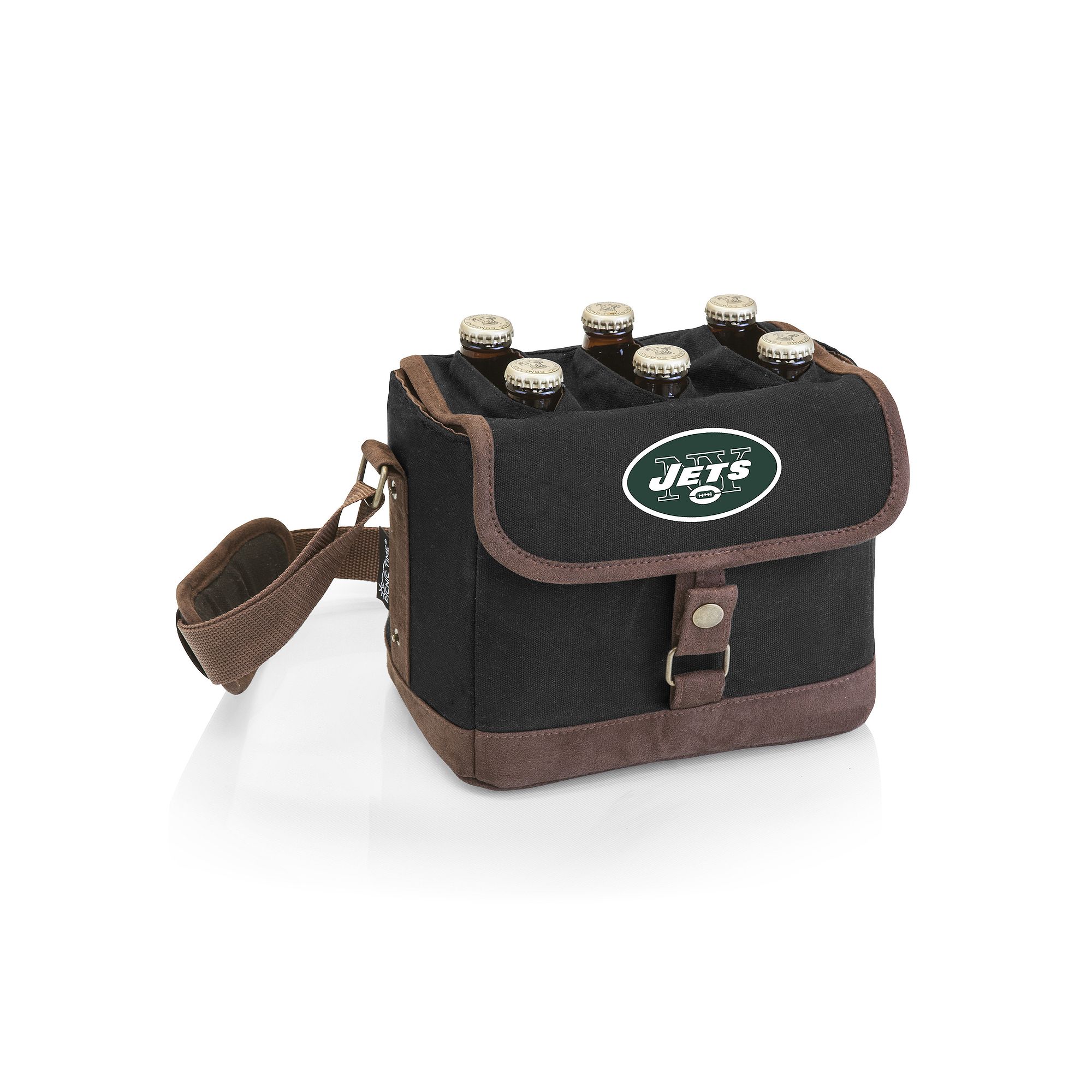 New York Jets Beer Caddy Cooler Tote, Black