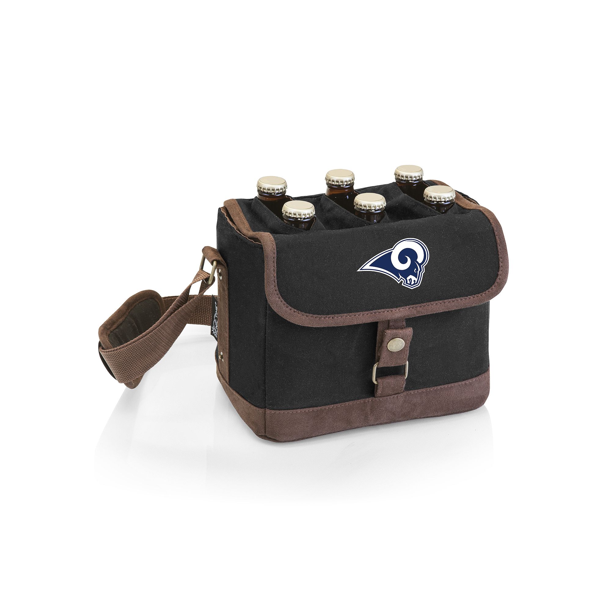 Los Angeles Rams Beer Caddy Cooler Tote, Black