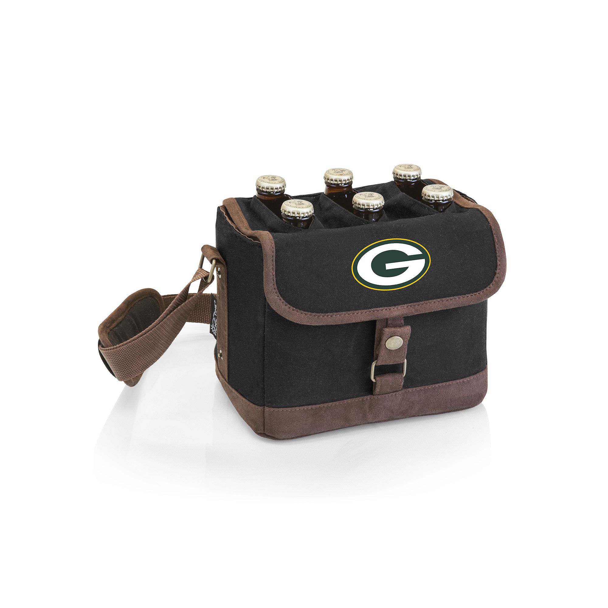 Green Bay Packers Beer Caddy Cooler Tote, Black