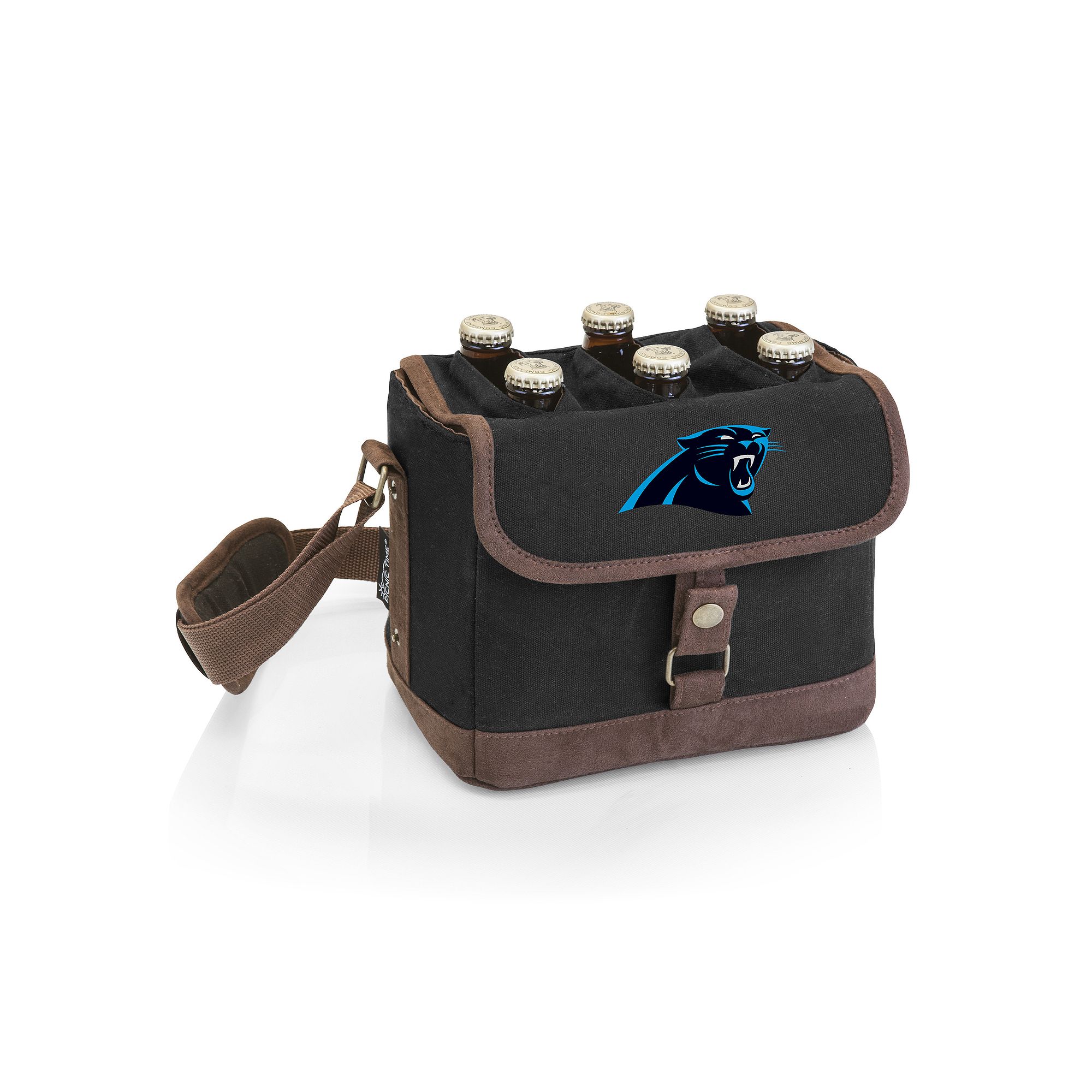 Carolina Panthers Beer Caddy Cooler Tote, Black