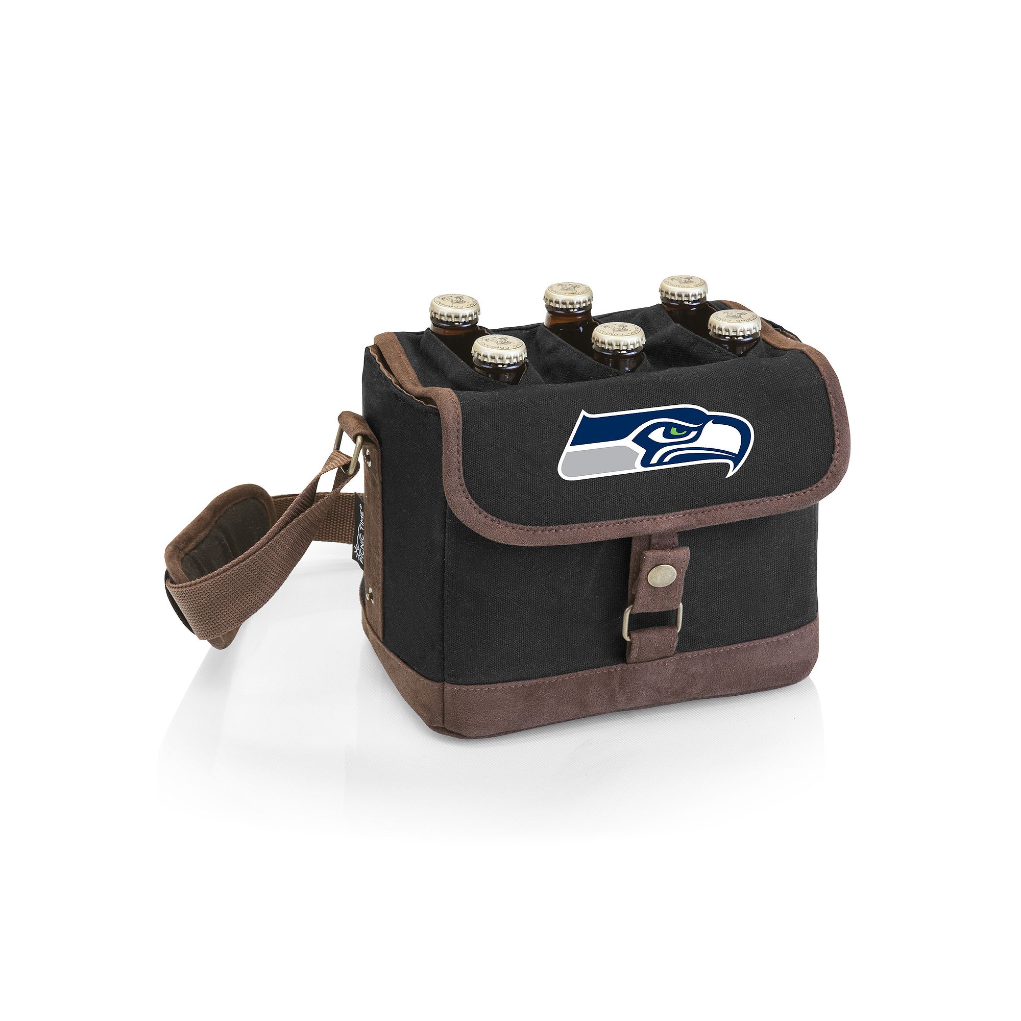 Seattle Seahawks Beer Caddy Cooler Tote, Black