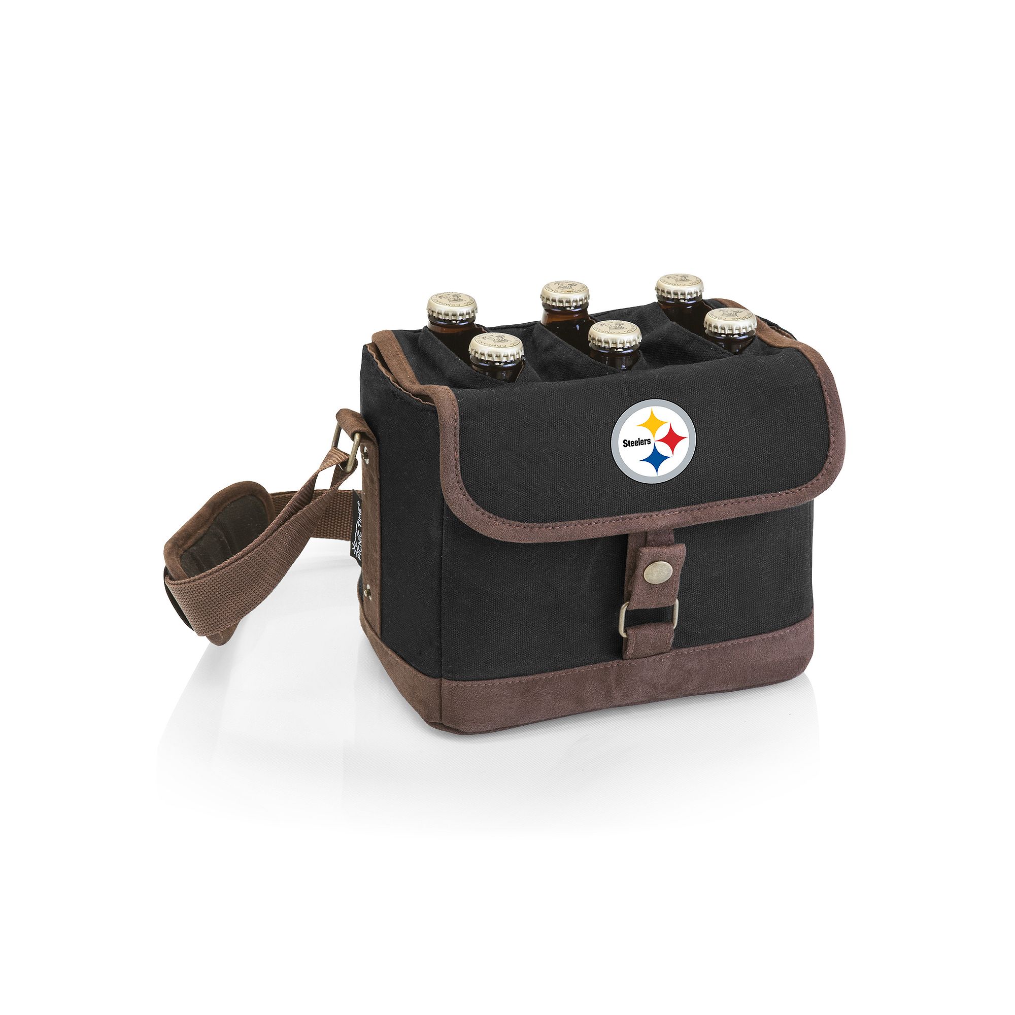 Pittsburgh Steelers Beer Caddy Cooler Tote, Black