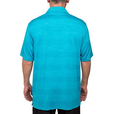 Men's Pebble Beach Classic-Fit Striped Stretch Performance Golf Polo