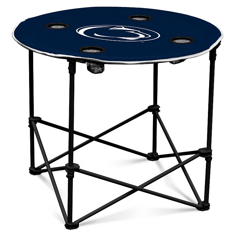 37259379 Penn State Nittany Lions Portable Round Table, Blu sku 37259379