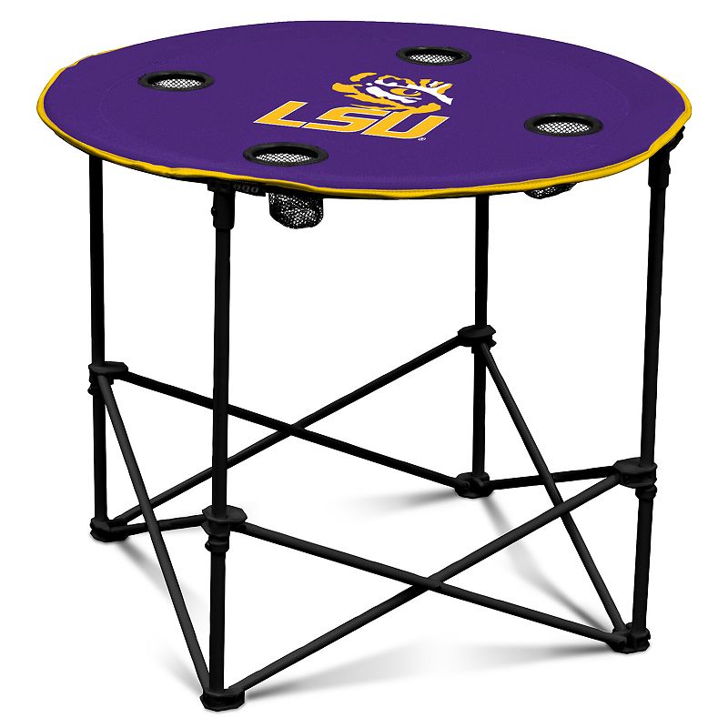 LSU Tigers Portable Round Table, Purple