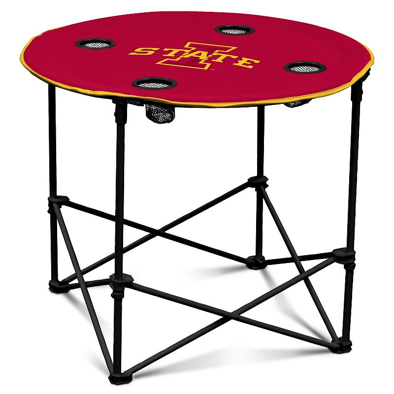 Iowa State Cyclones Portable Round Table, Red