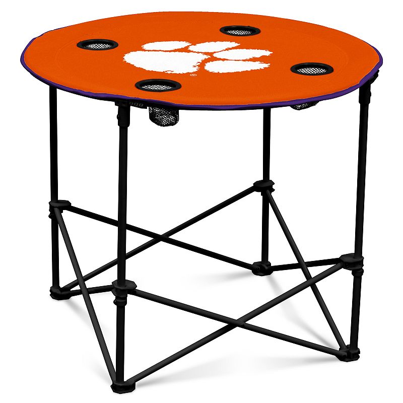 Clemson Tigers Portable Round Table, Orange