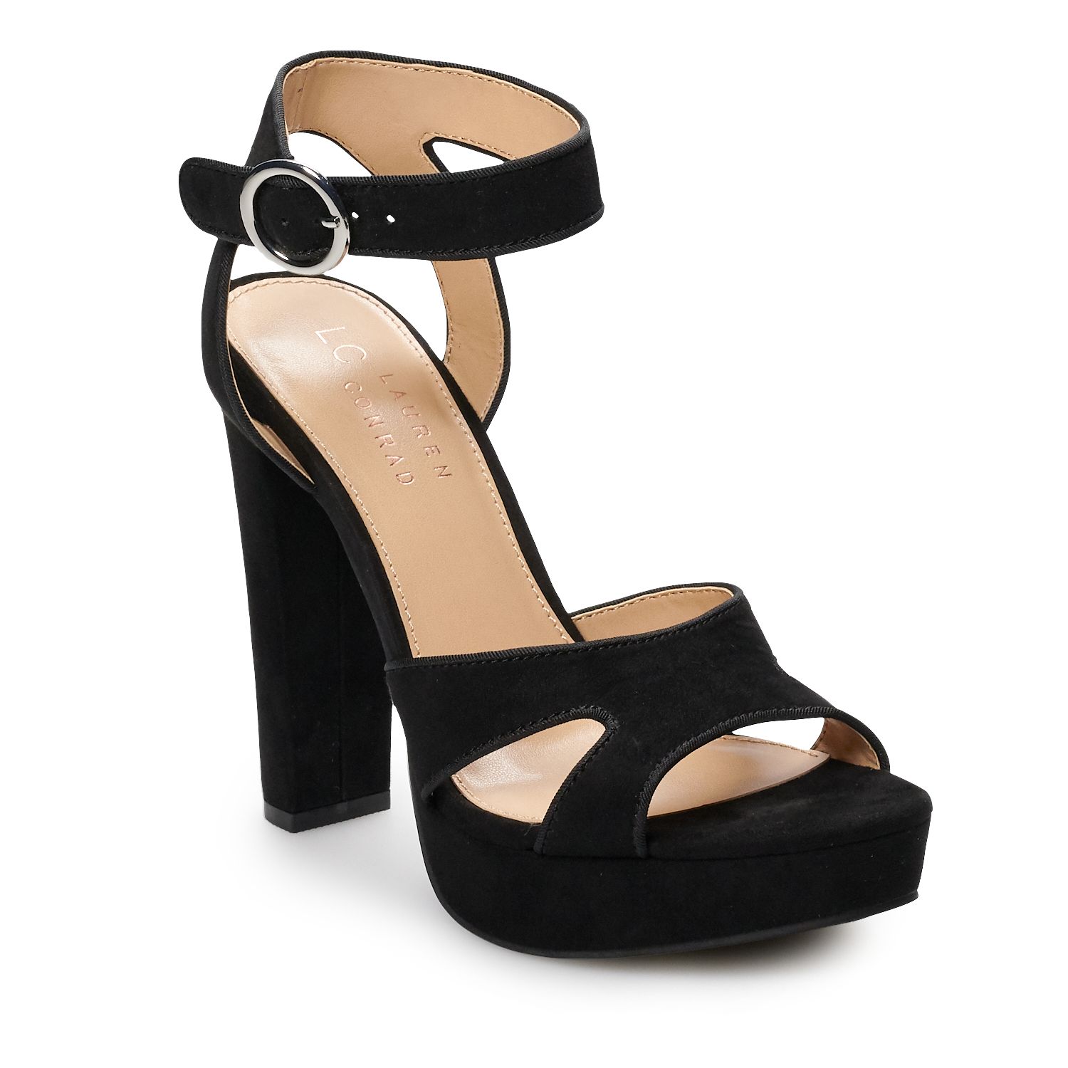 kohls black high heels