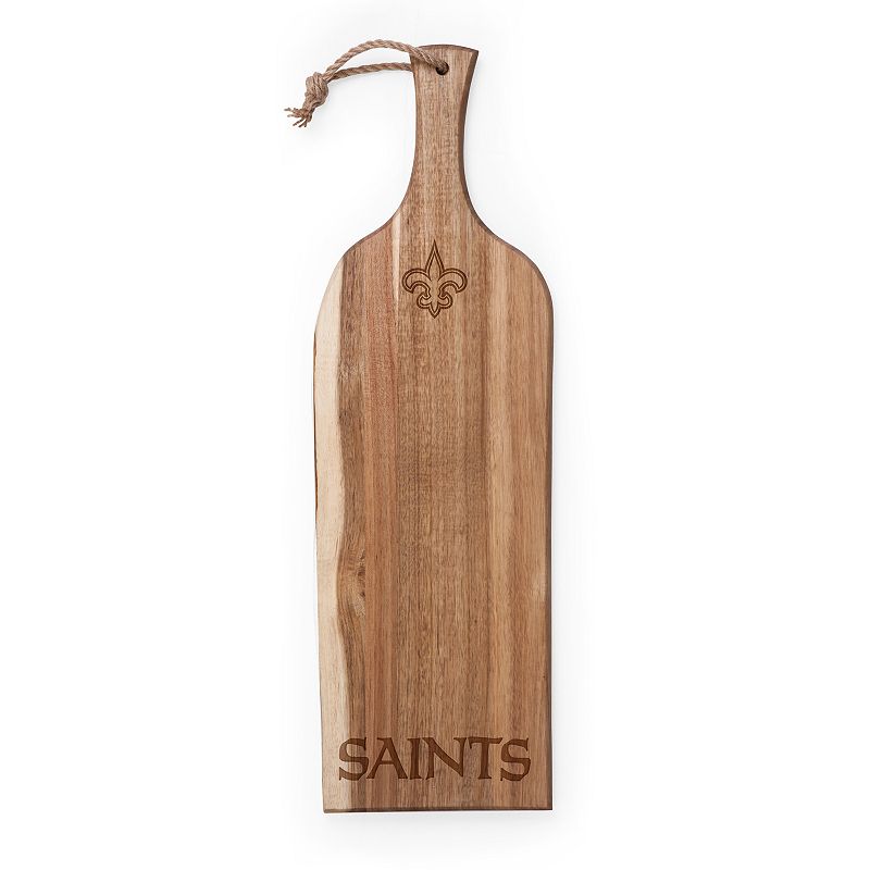 New Orleans Saints 24-Inch Artisan Serving Plank, Brown