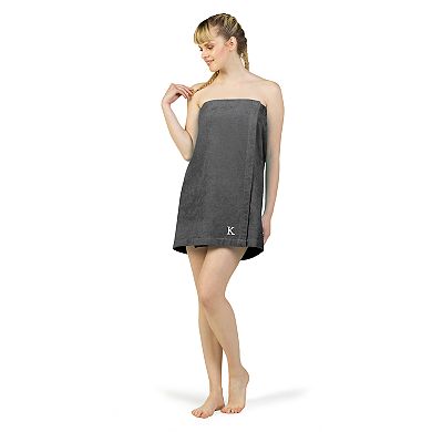 Linum Home Textiles Turkish Cotton Personalized Women's Terry Body Wrap