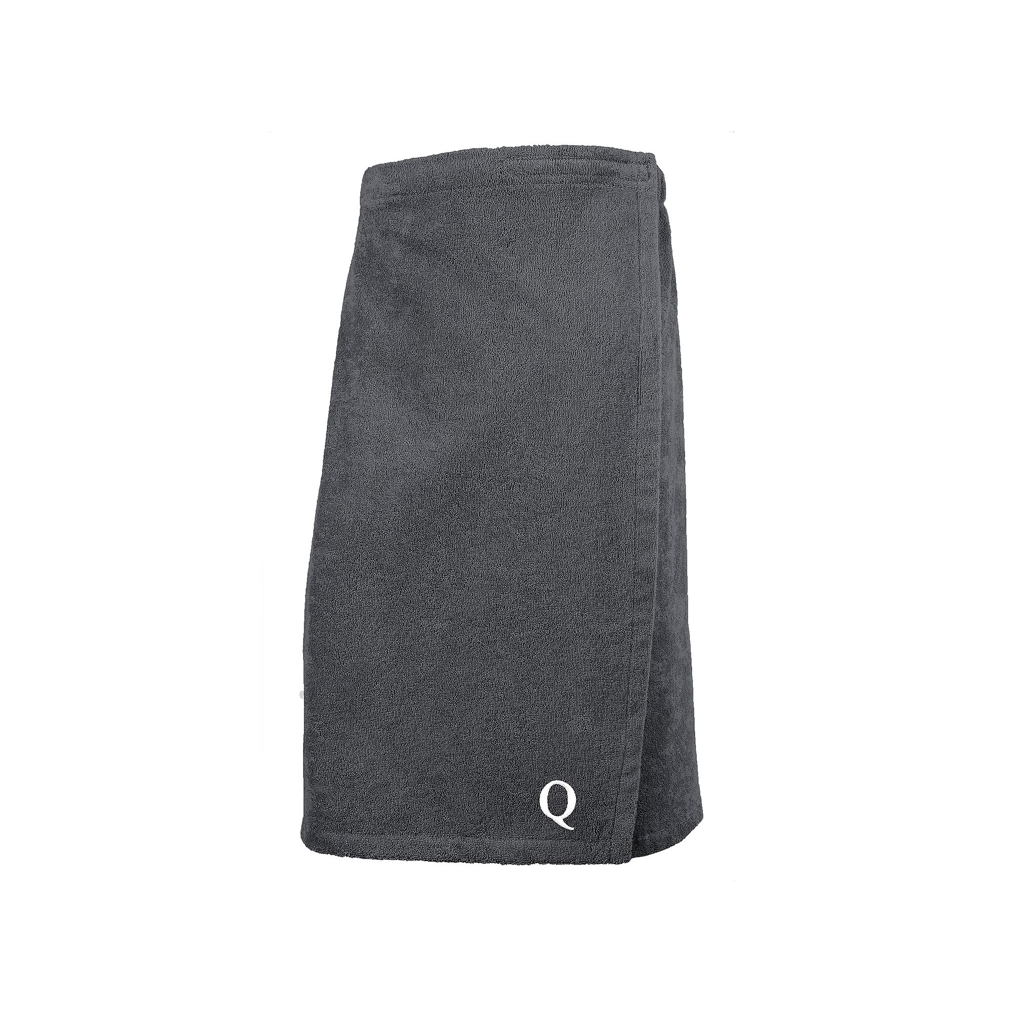Linum Home Textiles Turkish Cotton Personalized Womens Terry Body Wrap, Q