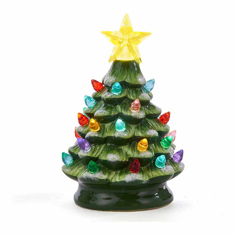 53328030 Ceramic LED Christmas Tree, Multicolor sku 53328030