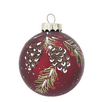 Kurt Adler Glass Ball Ornaments 6-piece Box Set