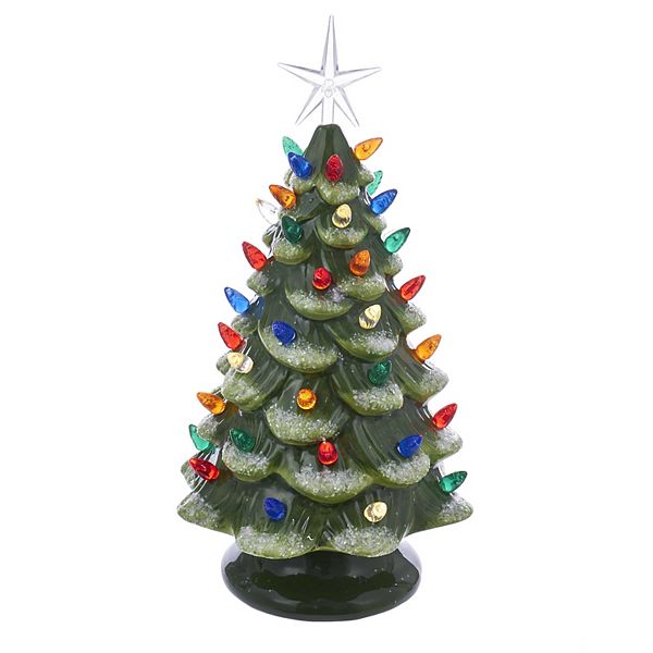 Philadelphia Eagles 8 Light Up Ceramic LED Christmas Tree