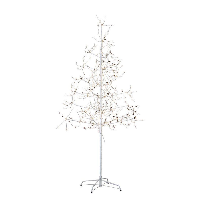 Kurt Adler 6-ft. White Birch Bark & LED Fairy Lights Tree
