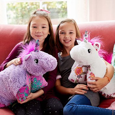 Pillow Pets Colorful Pink Unicorn Stuffed Animal Plush Toy
