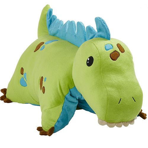 target green dinosaur plush