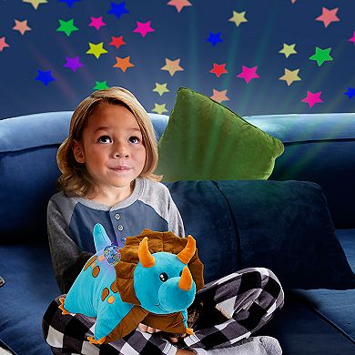 Pillow Pets Blue Dinosaur Plush Sleeptime Lite