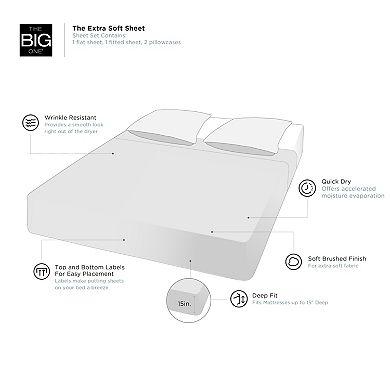 The Big One® Extra Soft Sheet Set with Pillowcases
