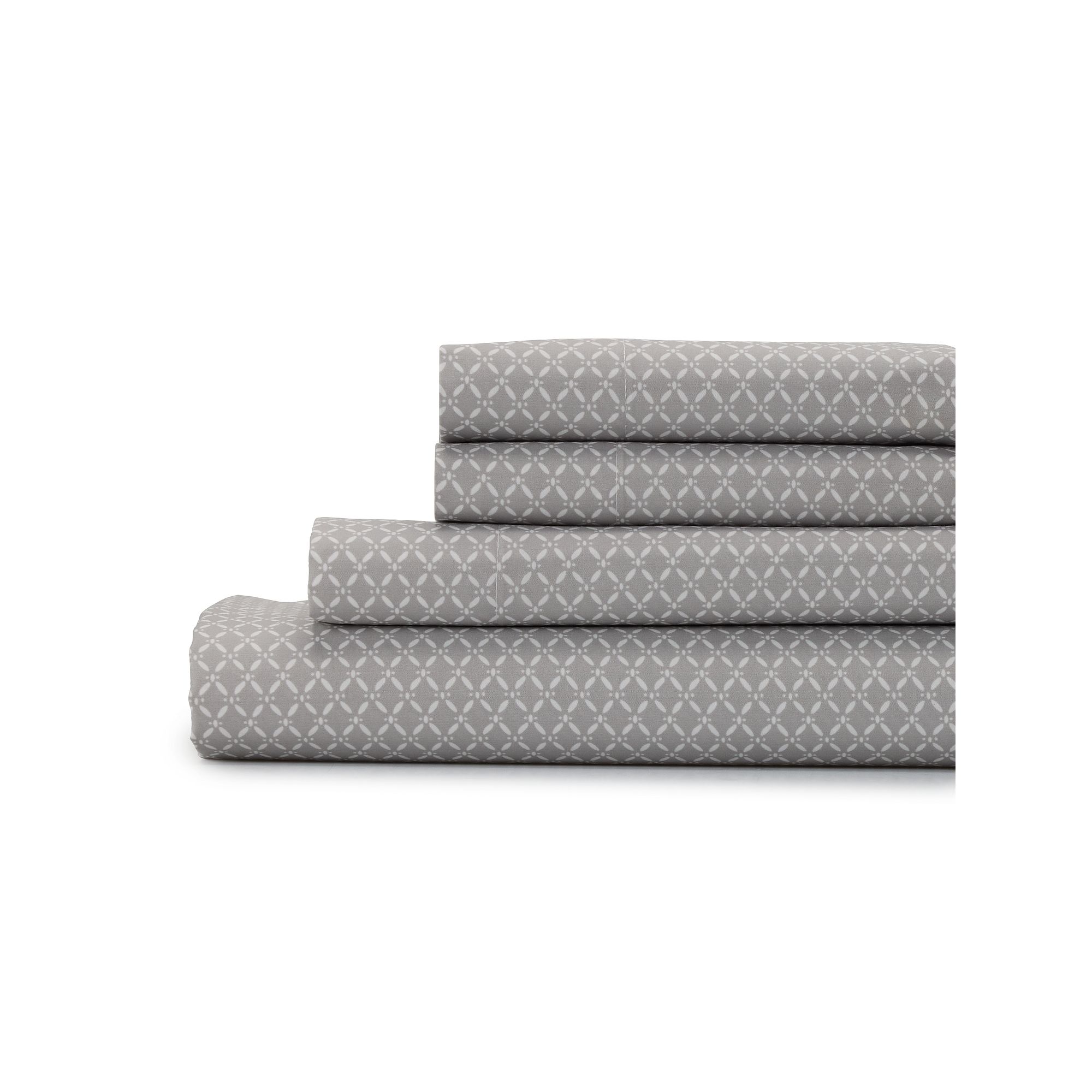 The Big One® Extra Soft Sheet Set or Pillowcases, Lattice Gray