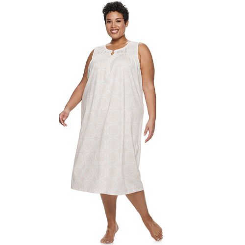 Plus Size Croft & Barrow® LaceTrim Nightgown