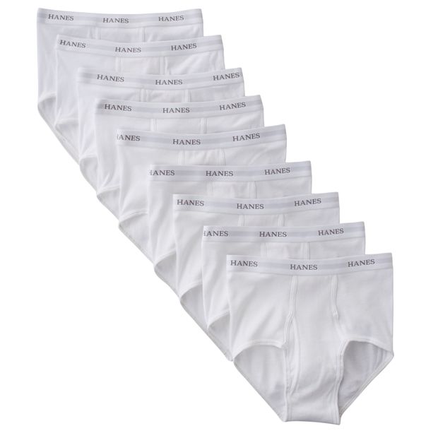 Mens Hanes Hanes Ultimate® Men's Underwear Briefs Pack, Full-Rise, 100%  Cotton, 7+2 Bonus Pack